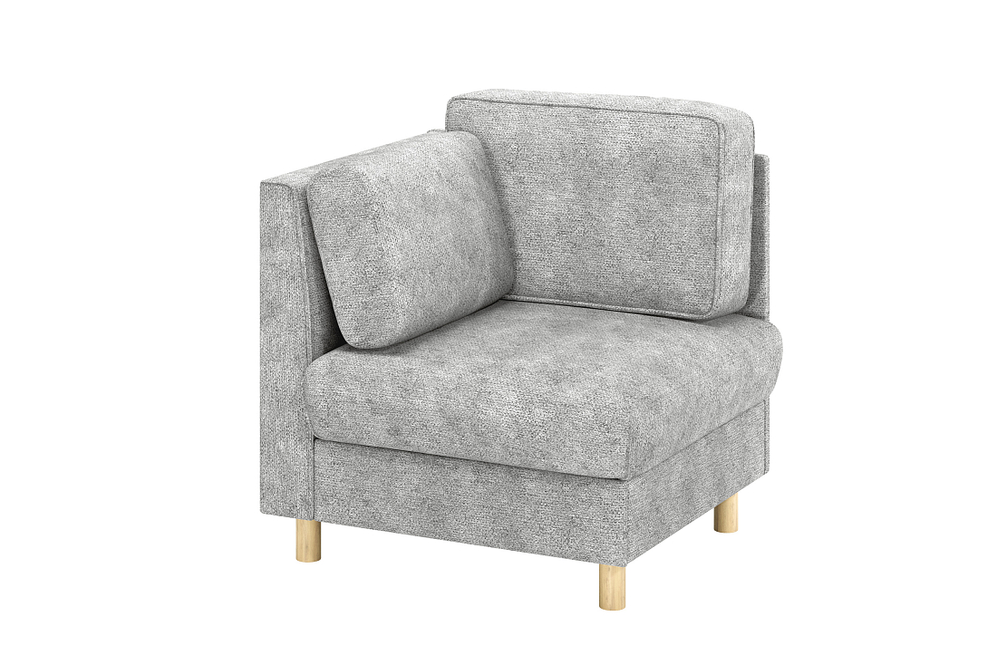 Шелдон / кресло для отдыха велюр sierra 1 светло-серый